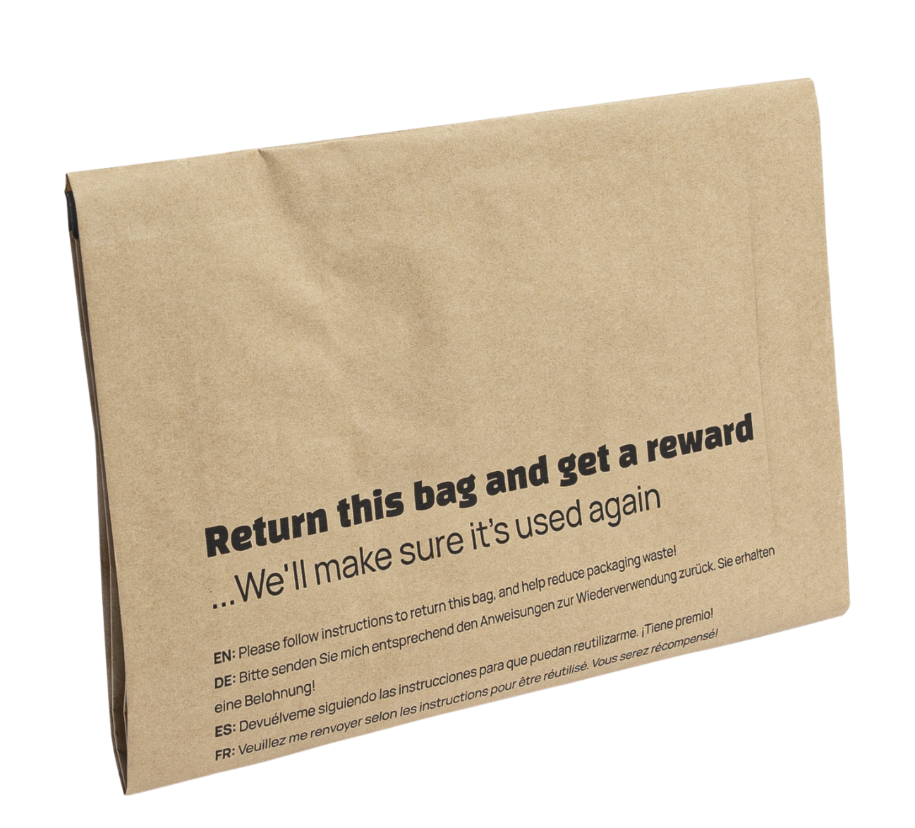 RE-ZIP paper bag detail